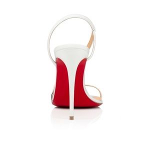 Christian Louboutin Rosalie 100 White Leather